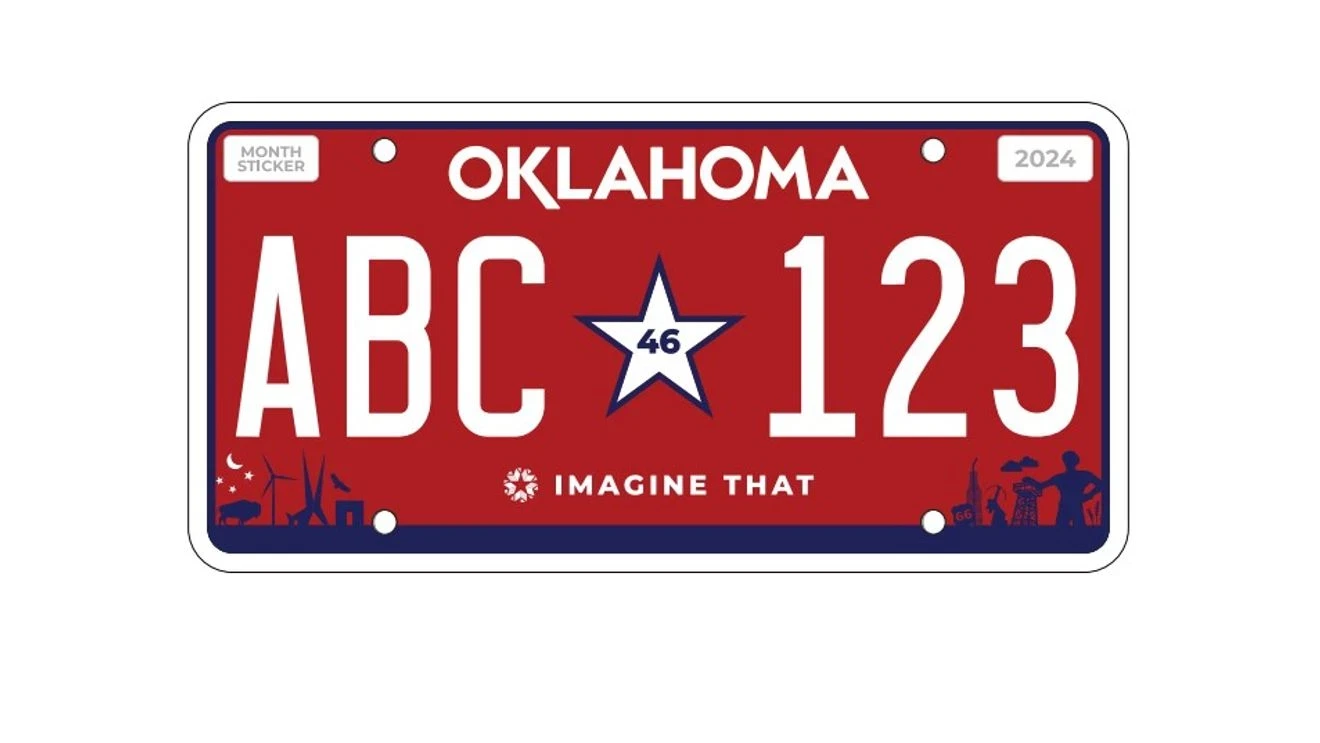 Oklahoma License Plate